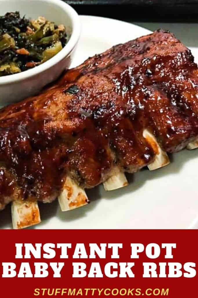 Instant Pot Baby Back Ribs Pinterest Pin Image