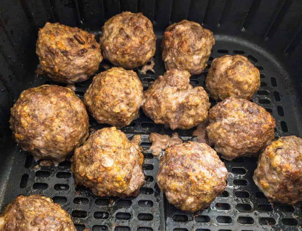 Air Fryer Meatballs (Quick and Easy) - Stuff Matty Cooks