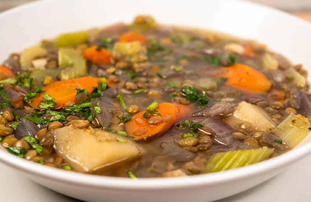 Instant Pot Lentil Soup is so tasty and simple. This is basiically a dump and goo soup for the Instant Pot Pressure Cooker.