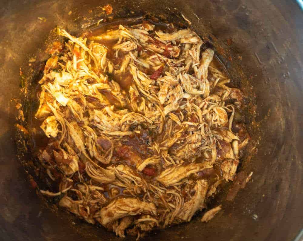 Pulled Salsa Chicken in the Instant Pot