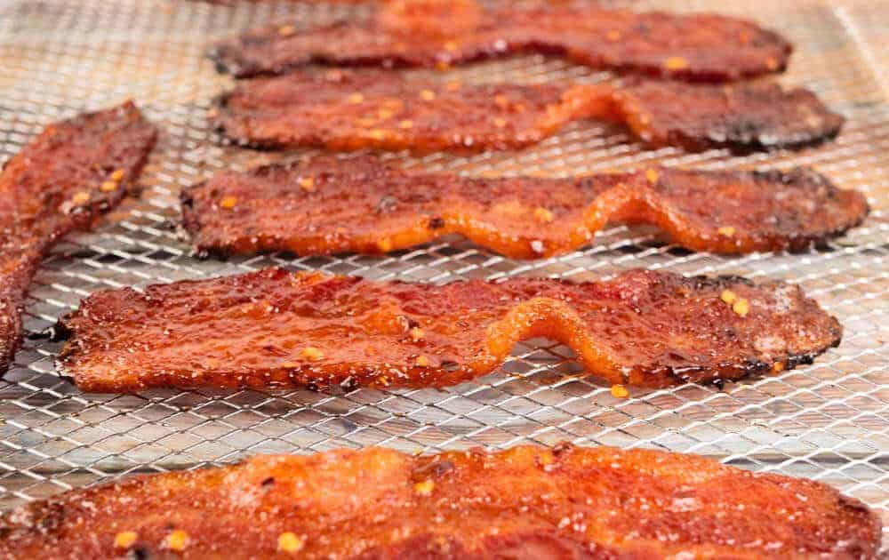 Cooling rack of million dollar candied bacon