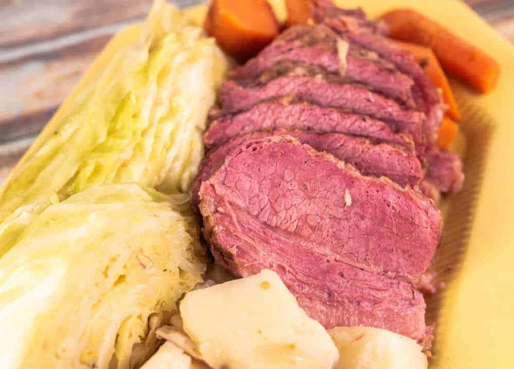 Corned Beef and Cabbage in the Pressure Cooker Front Photo