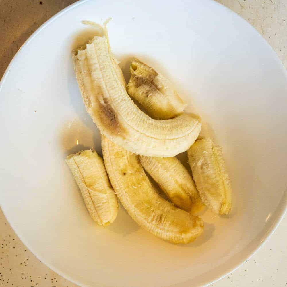 Ovveripe bananas for use in pressure cooker banana bread