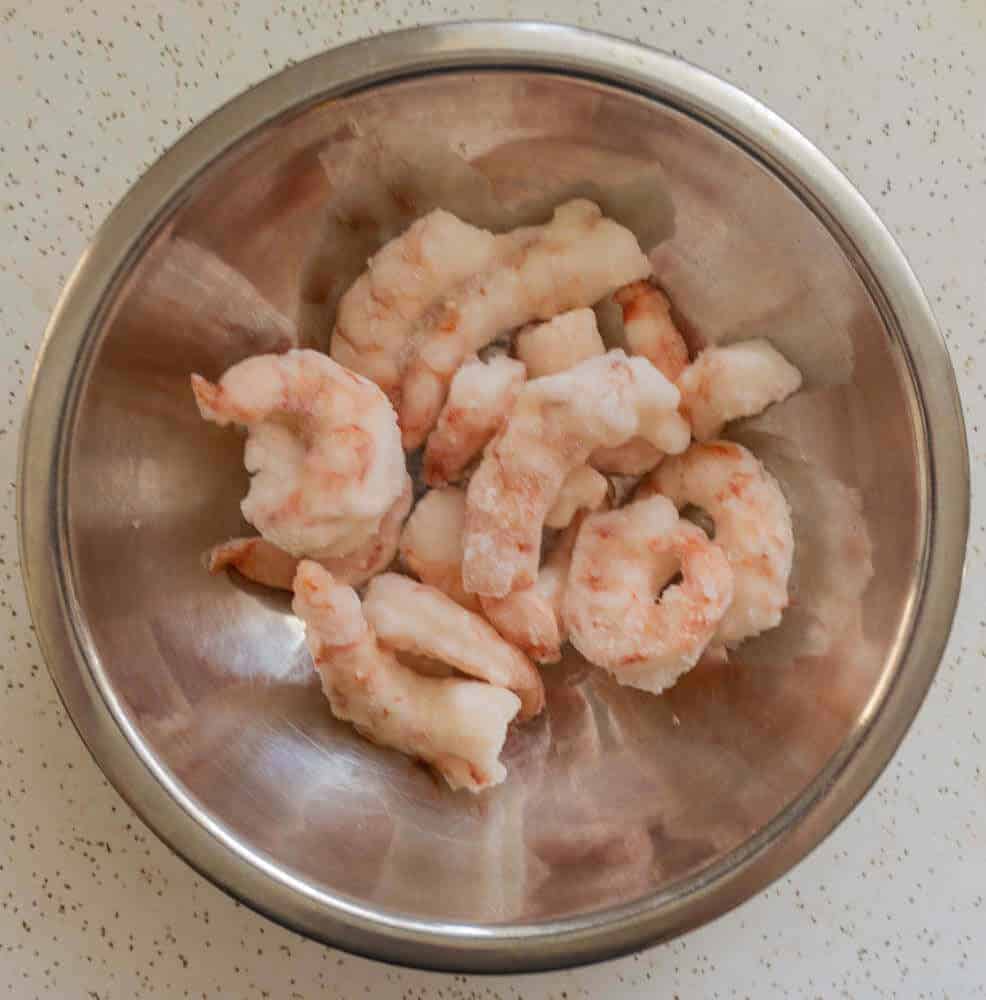 Trader Joe's frozen Argentinian shrimp being used for the air fried shrimp.