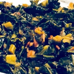 instant pot collard greens close up