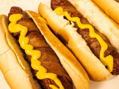 Bacon Wrapped Hot Dogs - Ready in 15 minutes or less