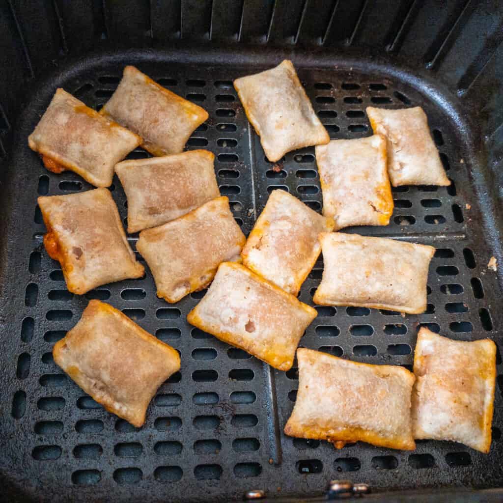 frozen pizza rolls in air fryer basket