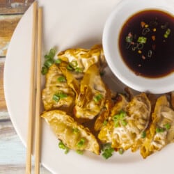 air fryer frozen dumplings,potstickers,gyoza featured image