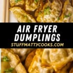 air fryer dumplings pinterest pin