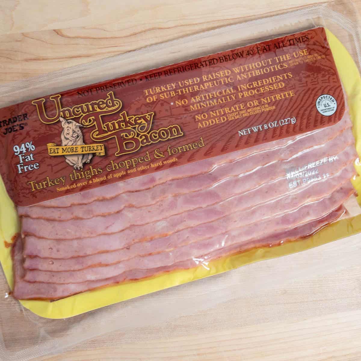 air fryer turkey bacon trader joes uncured turkey bacon