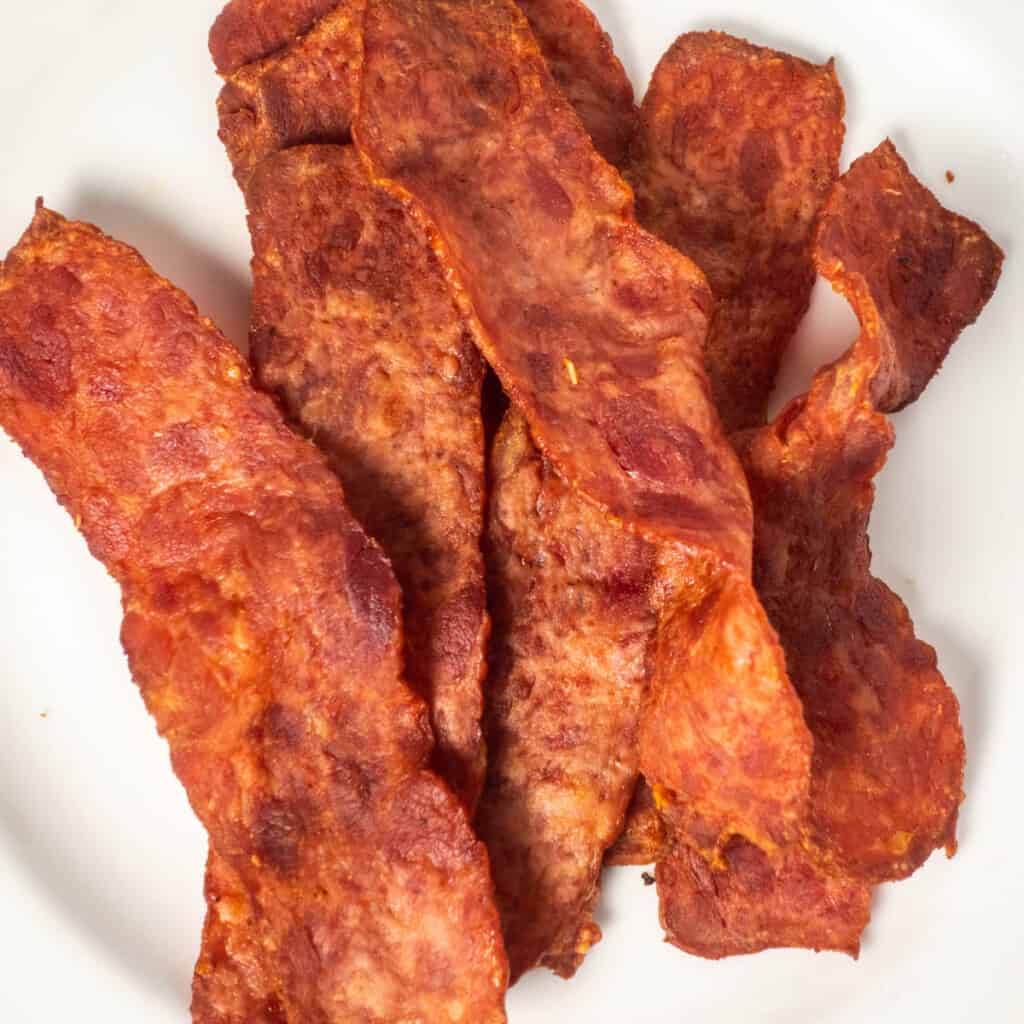 Turkey Bacon in Air Fryer (Just 10 Minutes)