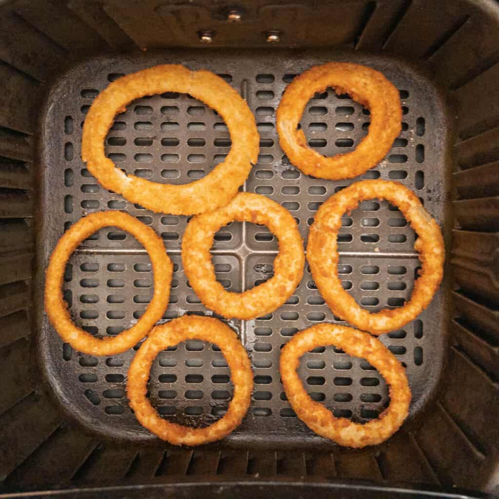 Frozen onion rings outlet in air fryer oven