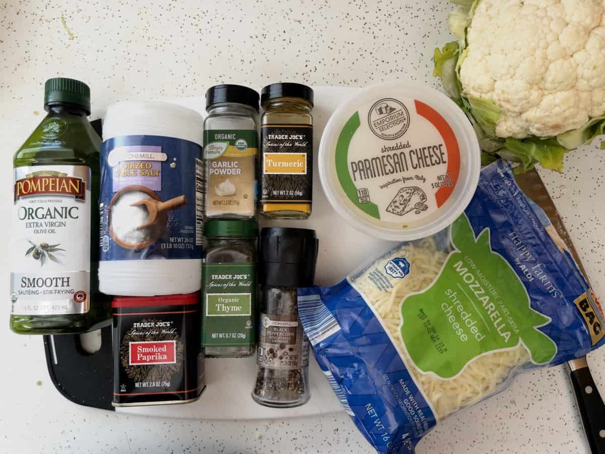 cheesy cauliflower steaks ingredients