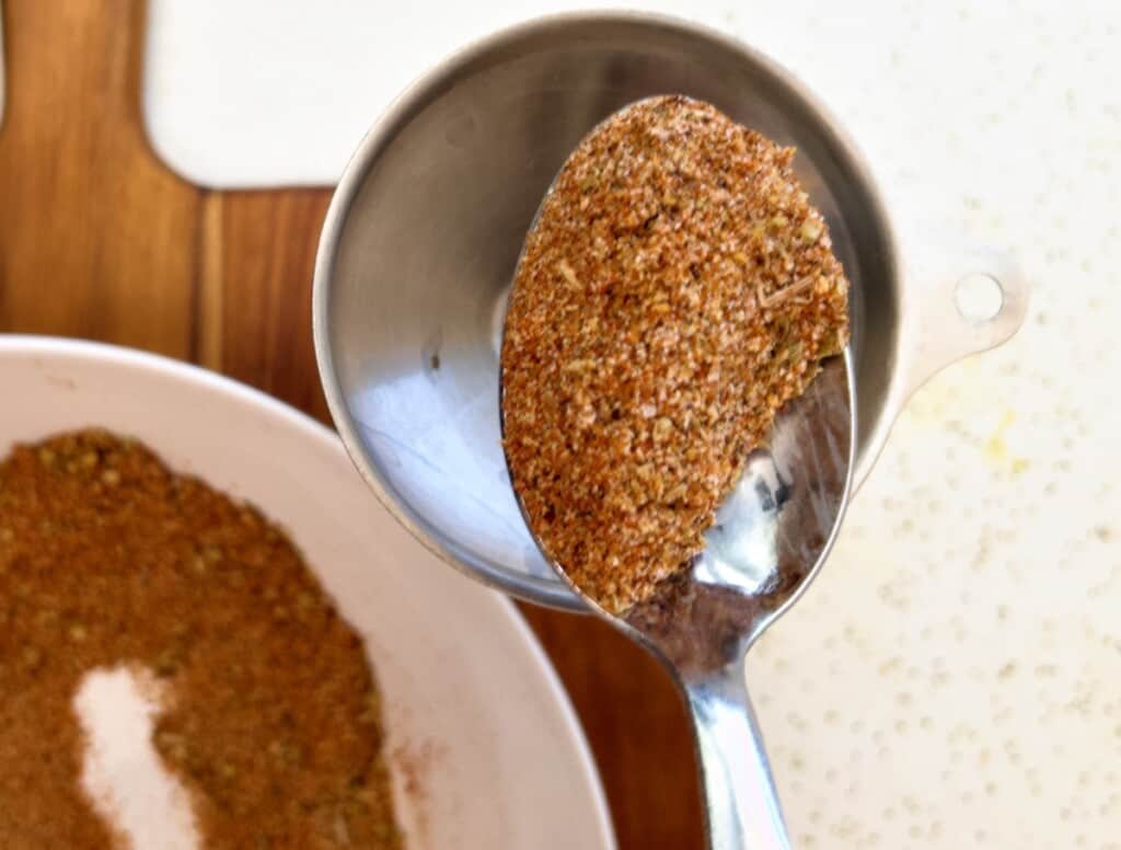 chicken taco seasoning finished and ready to use