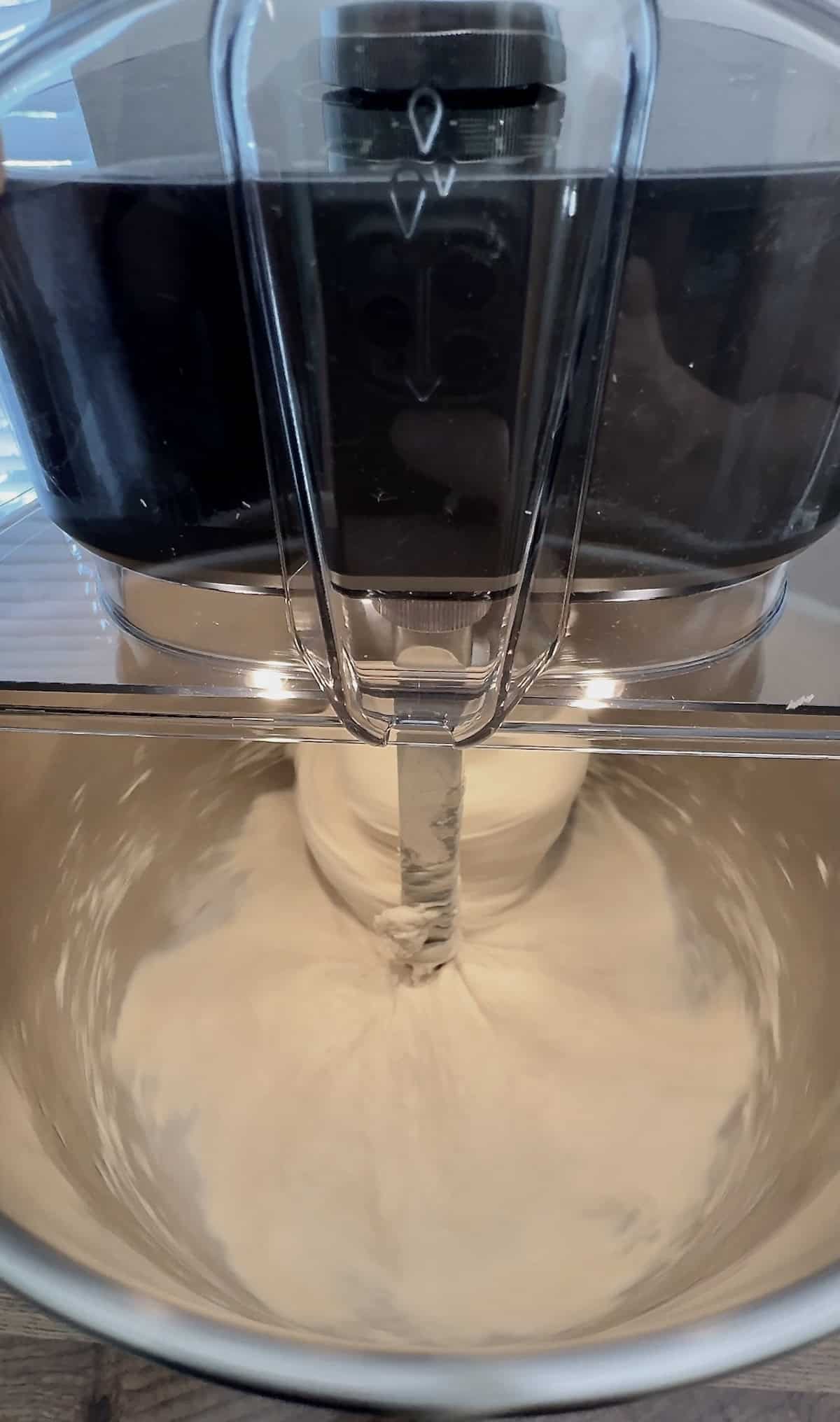 Sandwich roll dough kneading in the Ooni Halo Pro mixer